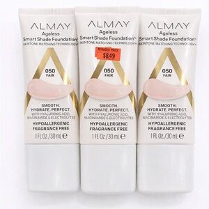 Almay Ageless Smart Shade Foundation 050 Fair | Lot of 3 | New